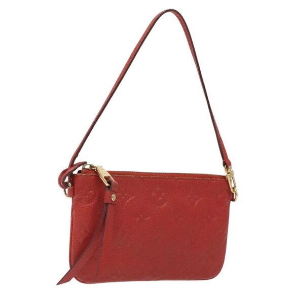LOUIS VUITTON Monogram Empreinte Citadine PM Accessory Pouch Red